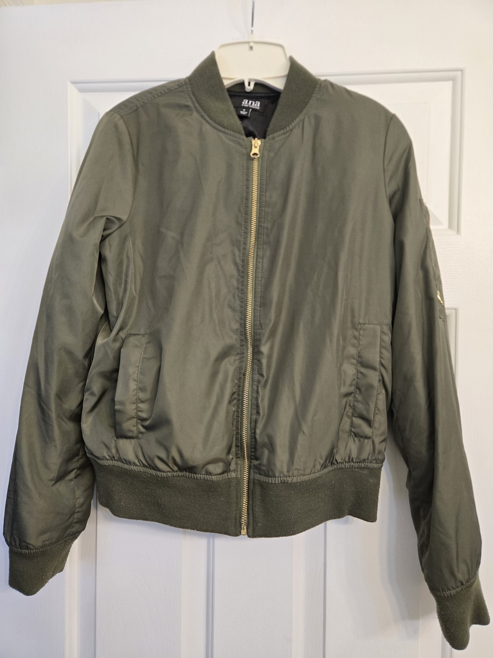 a.n.a Olive Green Women's Bomber Jacket